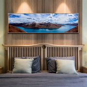客厅装饰画现代简约沙发背景墙画风景大海壁画横幅挂画卧室床头画