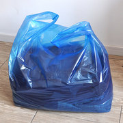 加厚大号蓝色背心塑料袋，服装打包袋手提包装购物袋摆摊方便袋