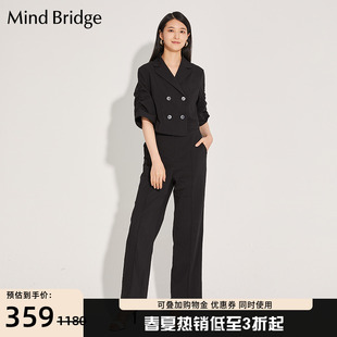 mindbridge韩版时尚夏季连体，裤女中长款时尚套装裤mvop320a