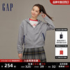 gap女装春季logo拼接牛仔服夹克，时尚休闲高级宽松廓形外套840932