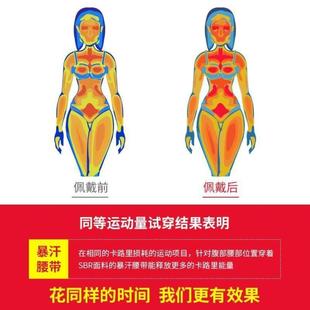 鼎商丰电子商务商行暴汗运动塑腰带，女收腹暴汗燃脂束腹带减肥跑#