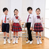 小学生班服夏季女童学院风校服，套装幼儿园园服英伦儿童合唱演出服