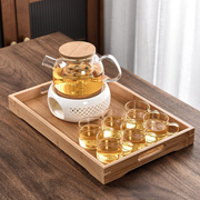 花茶壶蜡烛加热底座烛台煮茶杯茶道装水果茶壶耐热玻璃下午茶茶具