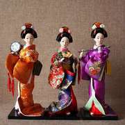 艺妓绢人偶和服娃娃日式歌舞伎家居摆件料理餐厅寿司店铺装饰