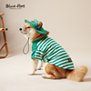 blueport狗狗衣服春夏季时尚拼接条纹t恤宠物，服装犬猫通用海魂衫