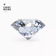 天然钻石LightMark小白光GIA钻石裸钻定制钻戒1克拉婚戒女