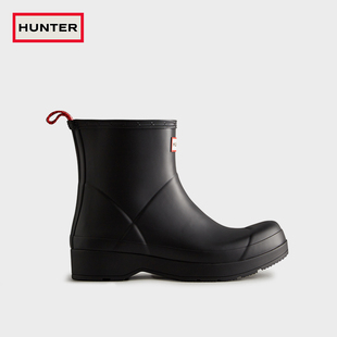 hunter男鞋户外溯溪厚底，雨鞋矮筒酷玩切尔西靴，防水防滑短靴水鞋男