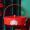 创意中国风福气过年干果盒分格带盖密封坚果盒结婚招财猫糖果盘
