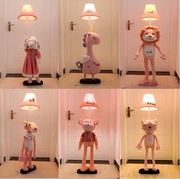 台灯卧室床头灯创意北欧温馨男女孩，可爱卡通儿童，房护眼落地动物灯
