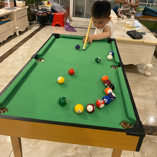 儿童台球孩子6男孩台球桌，家用迷你桌球台玩具桌面小型室内桌球8岁