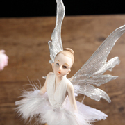 高档欧式花仙子美女天使摆件树脂家居饰品创意女孩毕业生日送情人