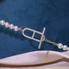 DIY配件 S925纯银珍珠项链OT扣 手工串珠连接银扣 精美百搭饰品扣