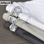 350g重磅纯棉短袖t恤男夏季精梳棉宽松纯色，白色不透点打底衫半袖