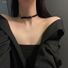 韩国东大门时尚皮质链条项链一款两戴潮个性颈圈个性设计感项链女