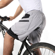 夏季骑行短裤男户外越野山地速降单车裤假两件速干自行车裤硅胶垫