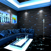 ktv墙纸 歌厅闪光墙布3d立体反光发光酒吧包厢装饰科技感背景壁纸
