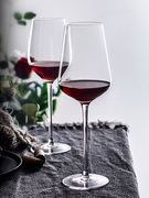 波尔多红酒杯套装家用高脚杯一对水晶杯奢华玻璃酒具高档杯子挂架