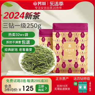2024年新茶芳羽安吉白茶正宗雨前散装茶叶250g珍稀绿茶手工茶叶