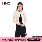dtw品牌设计师iinc23ss多色毛巾，布长袖(布长袖，)针织长袖短款开衫女