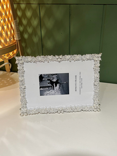 简约现代金属珍珠相框摆台6寸7寸十寸客厅卧室，桌面装饰婚纱照片框