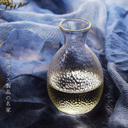 日式玻璃创意白酒酒具套装家用小号酒杯子分酒器酒壶清酒杯一口杯