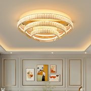 轻奢水晶吸顶灯圆形客厅灯现代简约卧室大气高档餐厅房间灯具