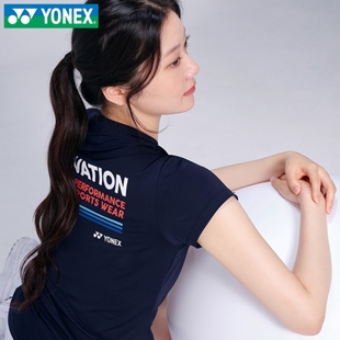 2023秋冬YONEX尤尼克斯韩国羽毛球服短袖男女款透气吸汗T恤11