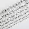 不锈钢非焊口十字链o字链o型链环环，相扣链钛钢项链包包箱包链