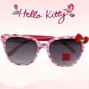 儿童防紫外线太阳镜7-15岁女大童Hello Kitty学生公主时尚遮阳镜