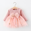 春装婴幼儿裙子6-9个月女宝宝连衣裙长袖0-1-2-3岁小童公主裙洋气