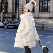 轻薄羽绒棉服女2023冬季韩版宽松中长版加厚棉袄棉衣外套