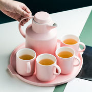 欧式陶瓷水壶水杯套装，家用水具茶壶，茶具冷热简约大容量耐热杯具套