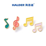 夜光HALDER音乐音符胸针 学生老师礼物歌曲音调徽章 演唱会音乐节