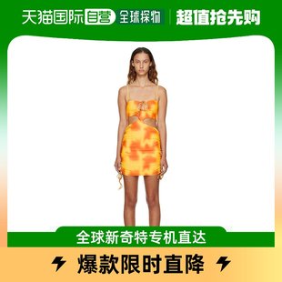 香港直邮潮奢danielleguizio女士，独家发售黄色，&橙色连衣裙