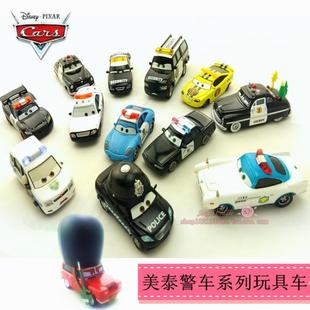 正版mattel美泰汽车总动员合金车，赛车总动员保安，警车造型玩具车