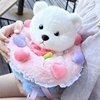 可爱公主变身小熊公仔花束七夕节创意礼物兔子小熊花玩偶毛绒玩具