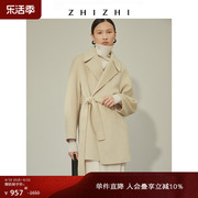 致知zhizhi木兰花毛呢外套，女小个子秋冬羊毛呢子短款