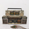 老式怀旧录音机磁带机，80年代老物件，卡带机手提式收录机道具摆件