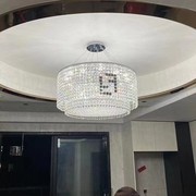 轻奢餐厅l客厅灯k9水晶，埃及进口吊灯圆形，fend吊灯f艺术字时尚简约