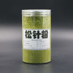 长白山野生松针粉食用马尾，松针茶粉五针全松针，茶粉养生茶250g瓶