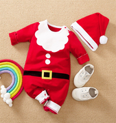 男女宝宝圣诞衣服婴儿连体衣，秋冬季长袖，圣诞节服装爬服哈衣新生儿