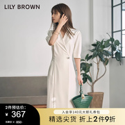 LILY BROWN春夏款 设计感时尚扇形水桶包手提包LWGB221311