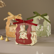 婚礼糖盒结婚专用小清新喜糖盒子，欧式高级感网红创意法式手提大号