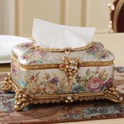 欧式树脂纸巾盒家居抽纸盒，高档时尚欧式创意奢华现代客厅茶几摆件