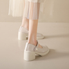 白色粗跟法式玛丽珍女鞋子高跟2024春季小皮鞋仙女单鞋配裙子