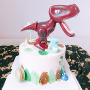 烘焙装饰霸王龙摆件大号恐龙，装饰甜品台蛋糕，摆件生日派对蛋糕装饰