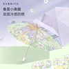 圣比托高颜值双层太阳伞防紫外线，女折叠晴雨，两用彩胶防晒遮阳伞夏