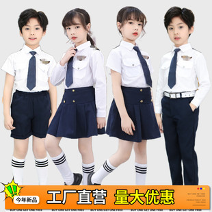 儿童军装小海军制服诗歌，朗诵演出服大合唱表演服小学生升旗手服装