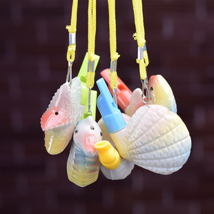 陶瓷小鸟口哨卡通可爱儿童音乐哨子配挂绳款塑料吹嘴声音响亮