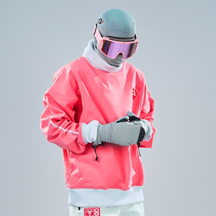OG原器 软壳滑雪服防水卫衣男女中性高领单双板 抓绒保暖搭背带裤